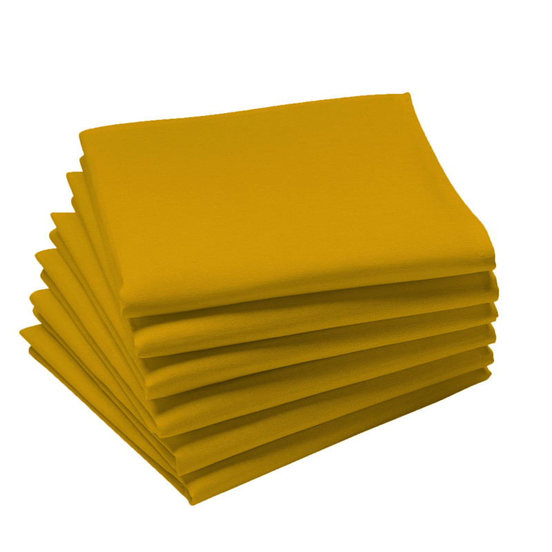 Coucke - Serviette de Table Polylin 45x45cm, Coucke Safran - Coucke