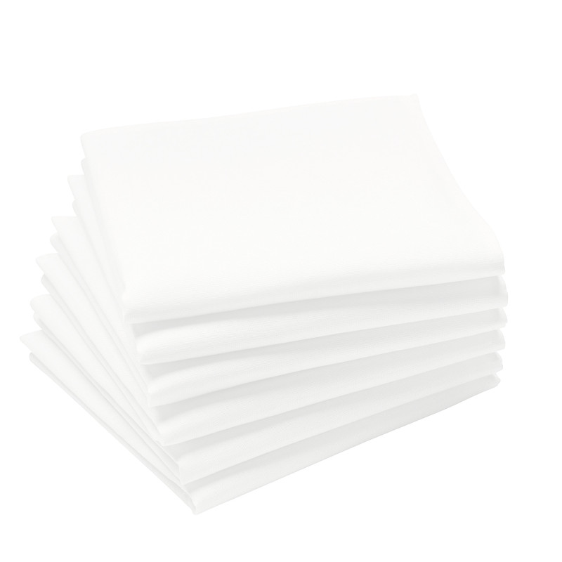 serviette de table polylin 45x45cm, coucke meringue - coucke