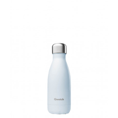 bouteille isotherme pastel 260 ml, qwetch bleu - qwetch