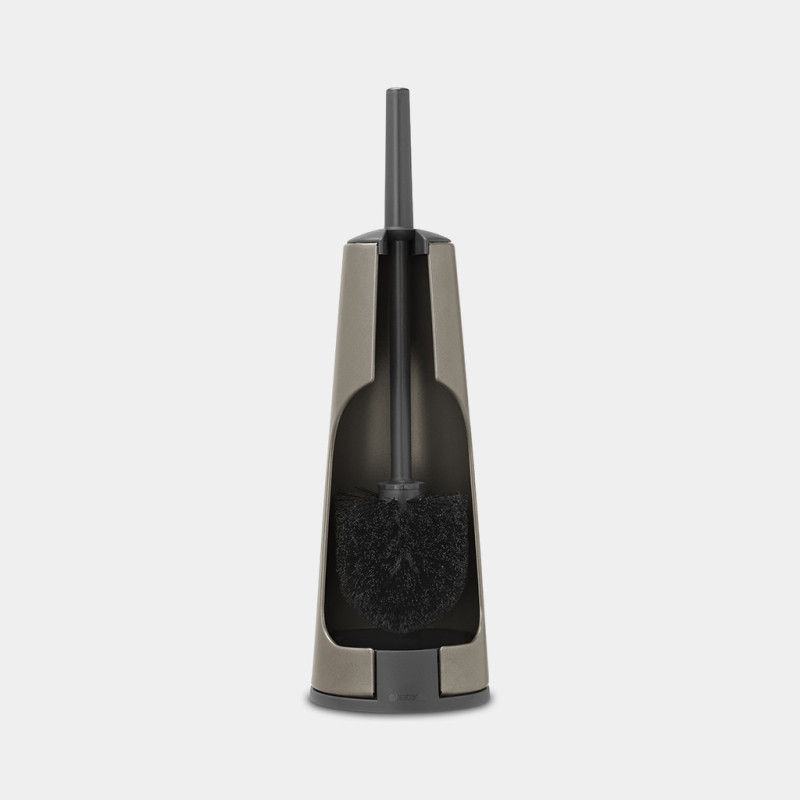 Brabantia - Brosse de toilette et support, Brabantia Platinum - BRABANTIA