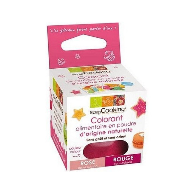 Colorant alimentaire naturel rouge, ScrapCooking,