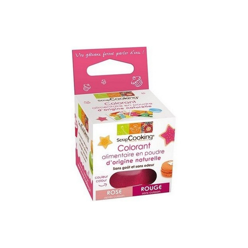 Colorant alimentaire naturel rouge, ScrapCooking,