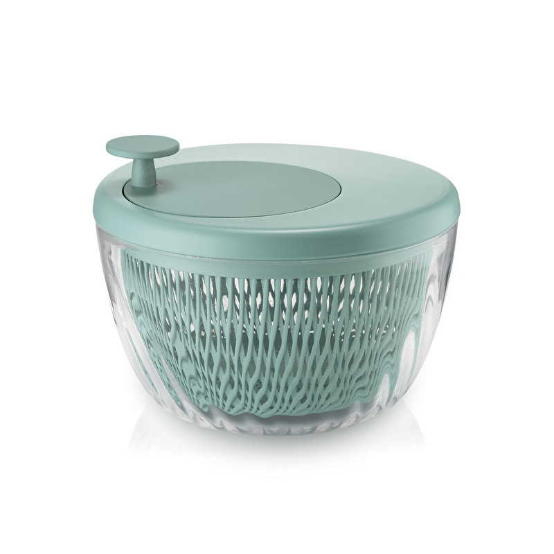 Guzzini - Essoreuse à salade avec couvercle Spin&Store, Guzzini Vert Olive - GUZZINI
