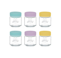 Set 6 petits pots bébé en verre, Kilner