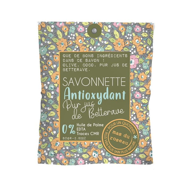 Savonnette Antioxydant Pur jus de Betterave, mas du roseau