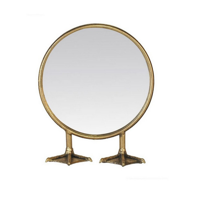 Miroir sur pied  rond Pattes de canard, Emde