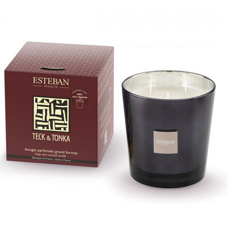 Esteban - Bougie parfumée 450 gr Teck & Tonka, Esteban - ESTEBAN