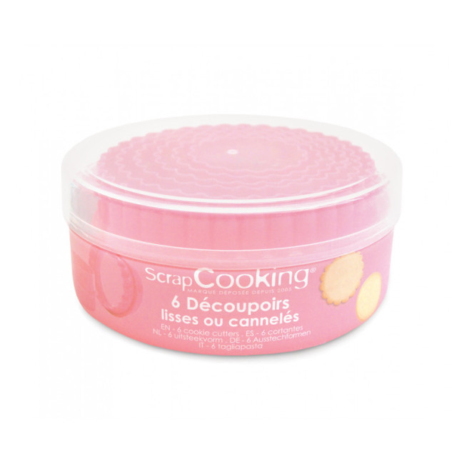 6 Découpoirs lisses ou cannelés, Scrapcooking