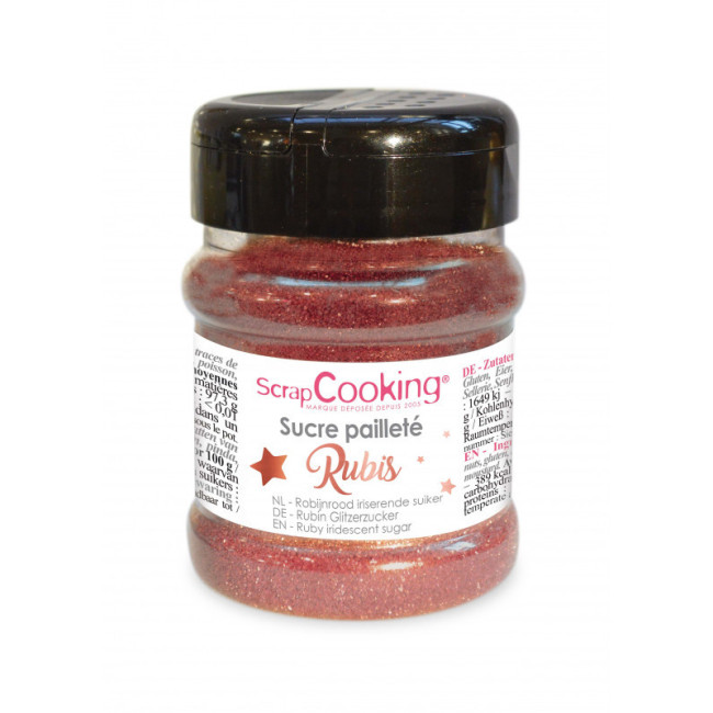 Sucre pailleté Rubis, ScrapCooking