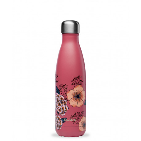bouteille isotherme anémones, qwetch 500 ml - qwetch