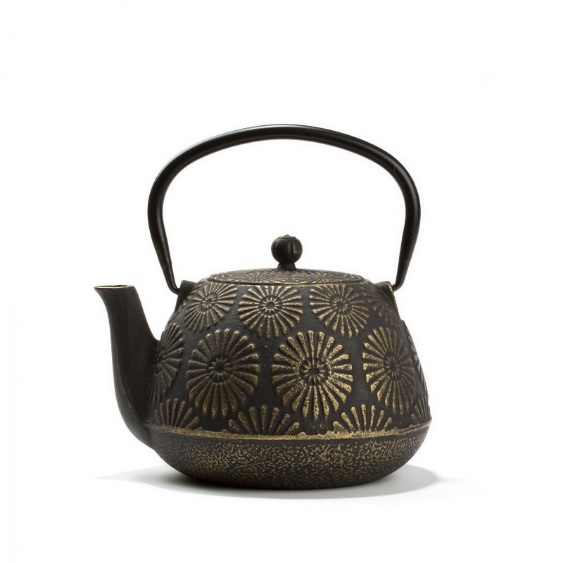 Théière fonte de Chine Mudan, Dammann Frères
