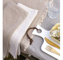 Serviette de table Slow Life Sésame, Le Jacquard Français