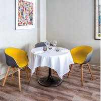 Nappe 175 cm Granite blanc, Le Jacquard Français