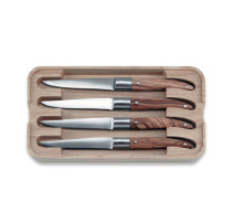 Coffret 4 couteaux à steak Laguiole Expression Olivier, TB Groupe