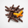 Orangettes chocolat noir, Valrhona