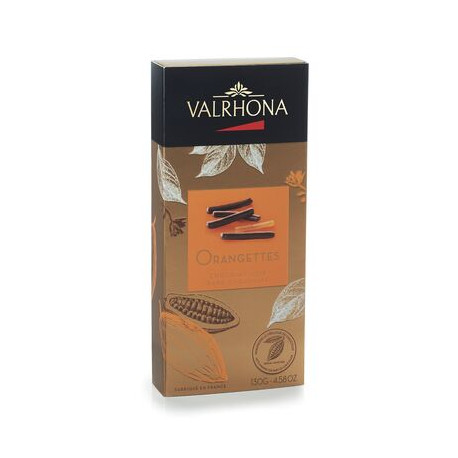 Orangettes chocolat noir, Valrhona