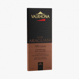 Tablette chocolat noir Araguani 72%, Valrhona