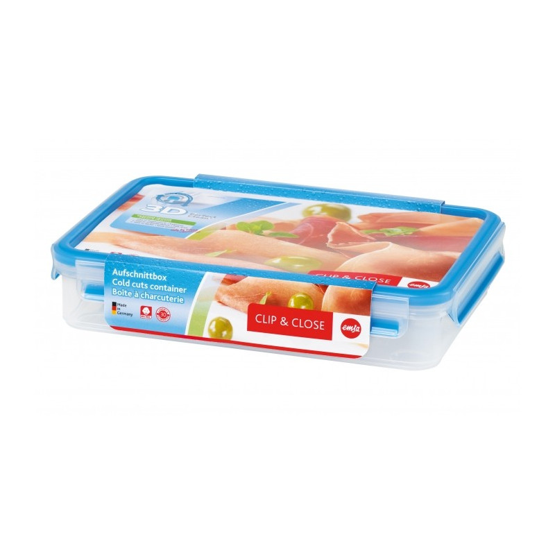 Boîte rectangulaire à jambon 1.65L Clip & Close - EMSA WERKE