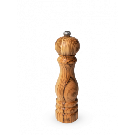 moulin à poivre paris en bois d'olivier, peugeot 18 cm - peugeot