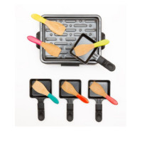 Lot de 6 spatules à raclette, Pebbly