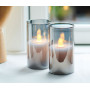 Set de 2 mini  bougies Led Ivy gris, Sirius