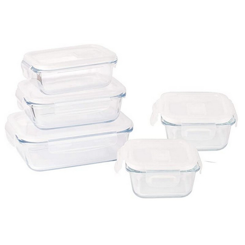 Pebbly - Set de 5 boîtes en verre, Pebbly - PEBBLY