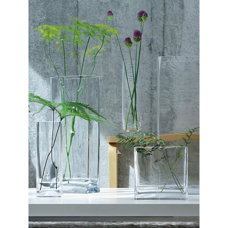 Vase rectangulaire "Modular" en verre soufflé bouche LSA International