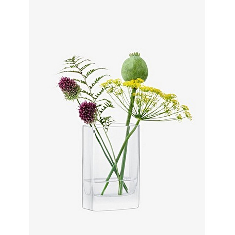Vase rectangulaire "Modular" en verre soufflé bouche LSA International