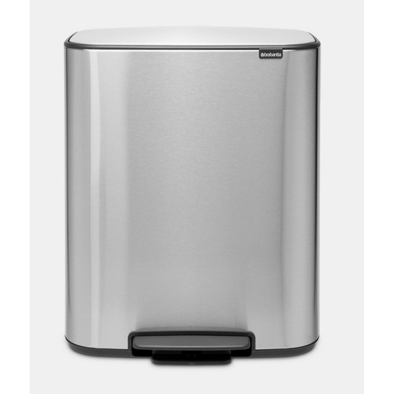 Brabantia Poubelle Bo Touch Bin 2x30l Matt Black - menage - nettoyer -  poubelles et sacs de poubelles - brabantia poubelle bo touch bin 2x30l matt  black