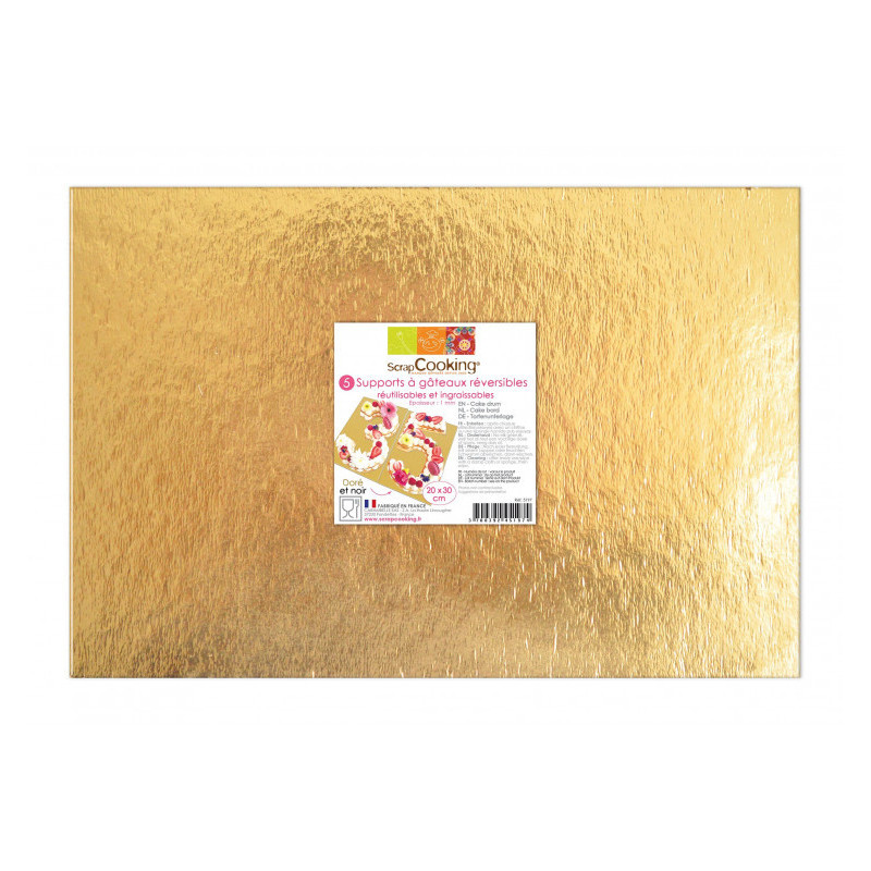 Scrapcooking - 5 supports à gâteaux 20 x 30 cm, ScrapCooking - ScrapCooking