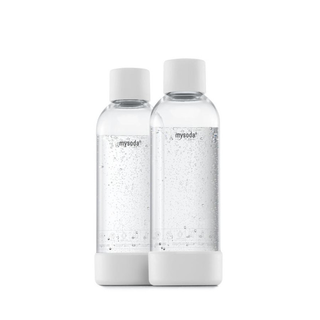 Pack de 2 bouteilles réutilisables 1L pour gazéification, MySoda