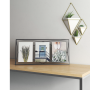 Cadre 3 photos double-paroi verre Prisma, Umbra