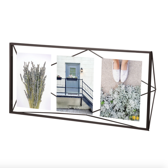 Cadre 3 photos double-paroi verre Prisma, Umbra