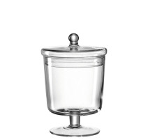 Bonbonnière à pied en verre Poesia, Léonardo