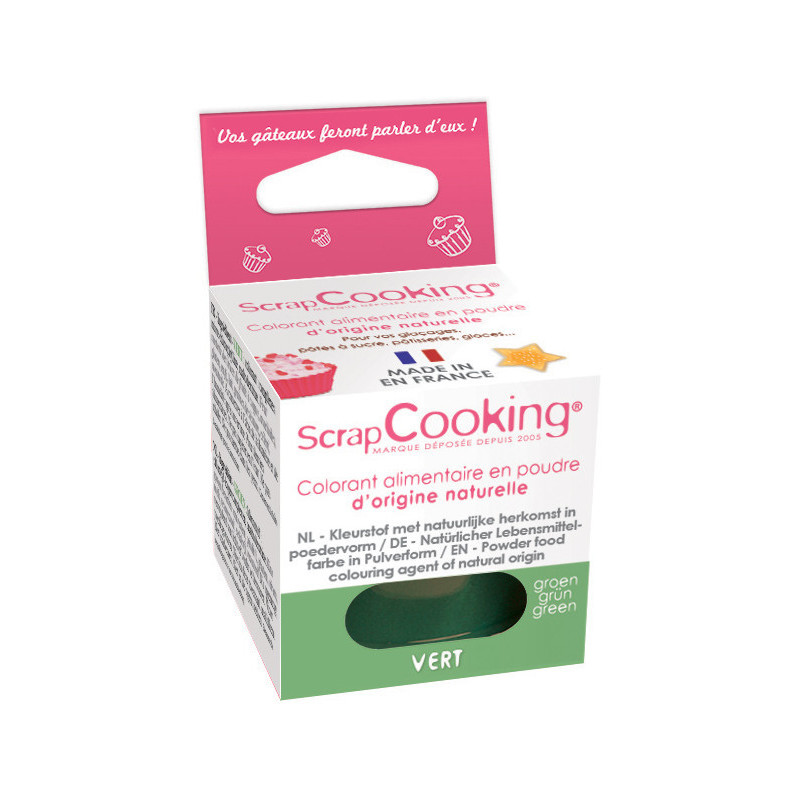 Scrapcooking Colorant alimentaire naturel vert 4201