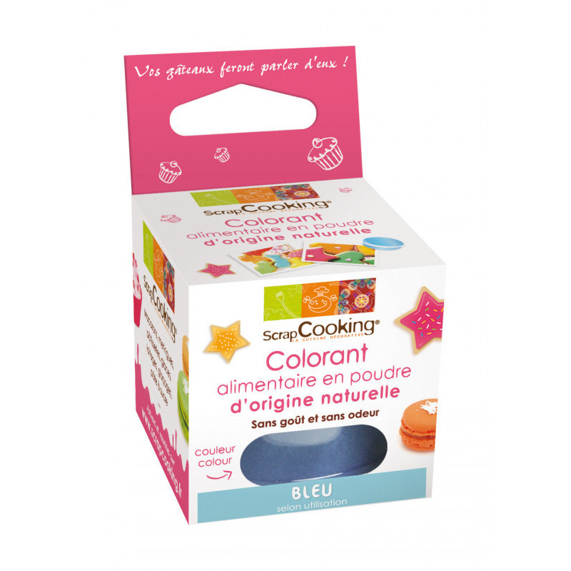 Colorant alimentaire naturel bleu naturel, Scrapcooking