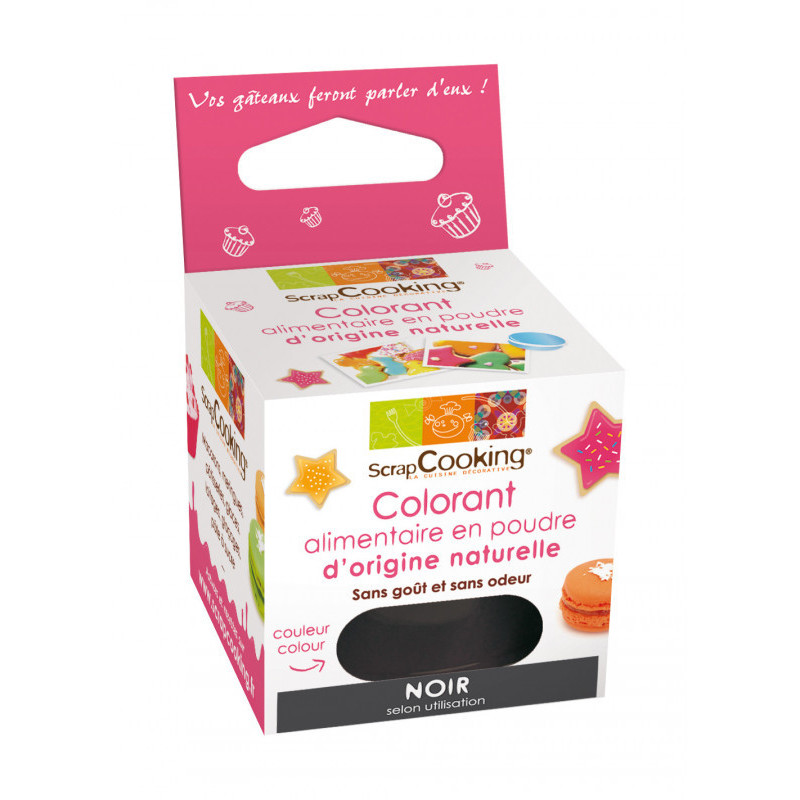 Colorant alimentaire naturel noir, ScrapCooking