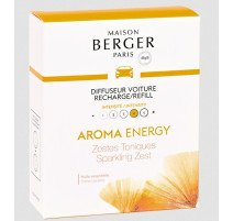 2 Recharges diffuseur de voiture Aroma Energy, Maison Berger