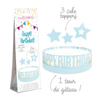 Déco gâteau Happy Birthday, ScrapCooking