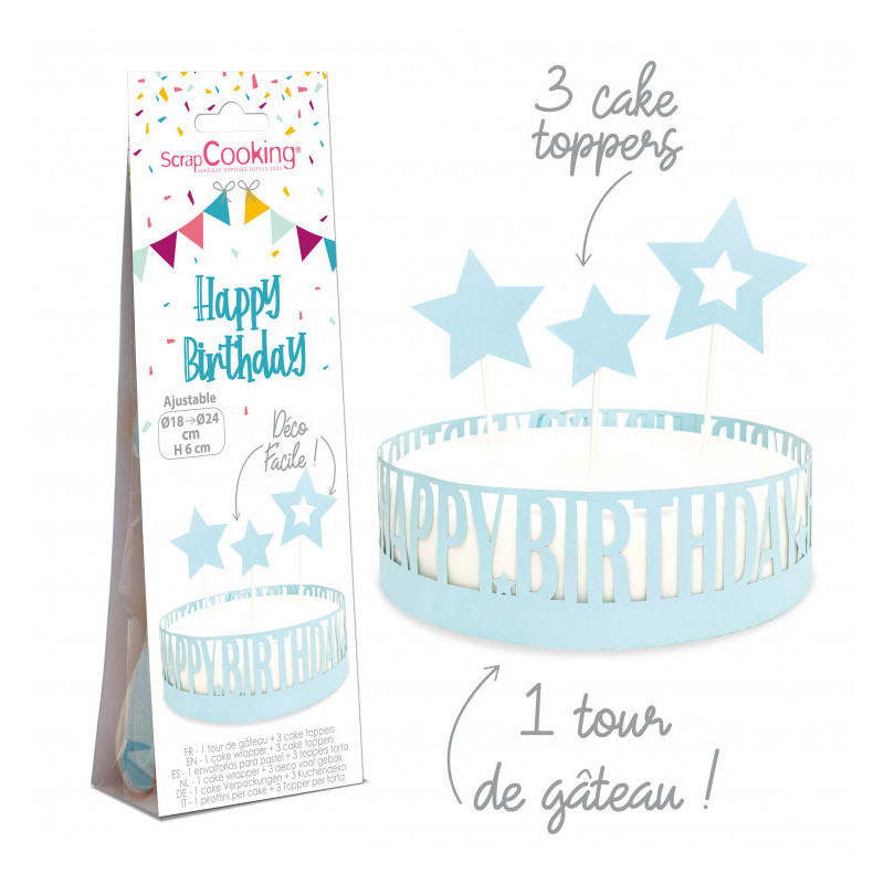 Scrapcooking - Déco gâteau Happy Birthday, ScrapCooking - ScrapCooking