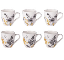 Coffret 6 tasses à café Flora, Table Passion