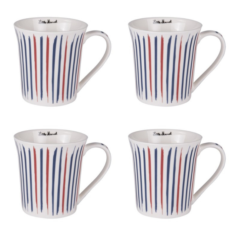 Coffret 4 mugs 41 cl Multico, Little Marcel