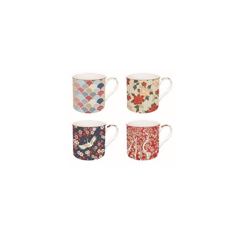 coffret 4 mugs 30 cl okinawa, easy life - easy life