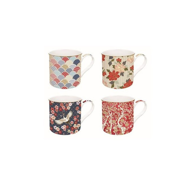 Coffret 4 mugs 30 cl Okinawa, Easy Life