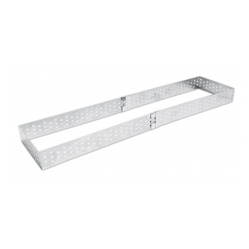 Cadre A Tarte Extensible Rectangulaire Perfore En Inox De Scrapcooking