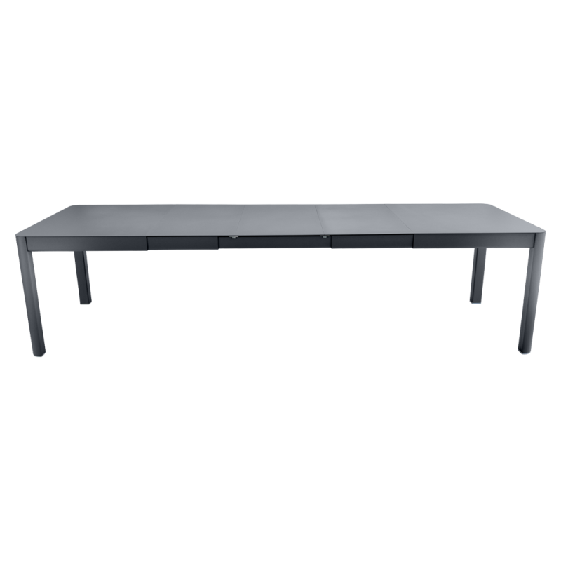 FERMOB - Table Ribambelle XL 3 allonges, Fermob Carbone - FERMOB