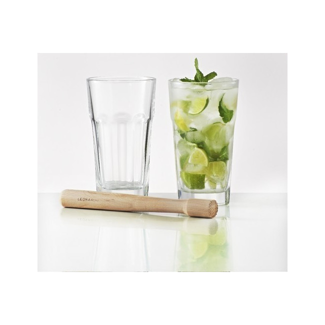 Set 2 verres Rocks et pilon à Mojito, Leonardo