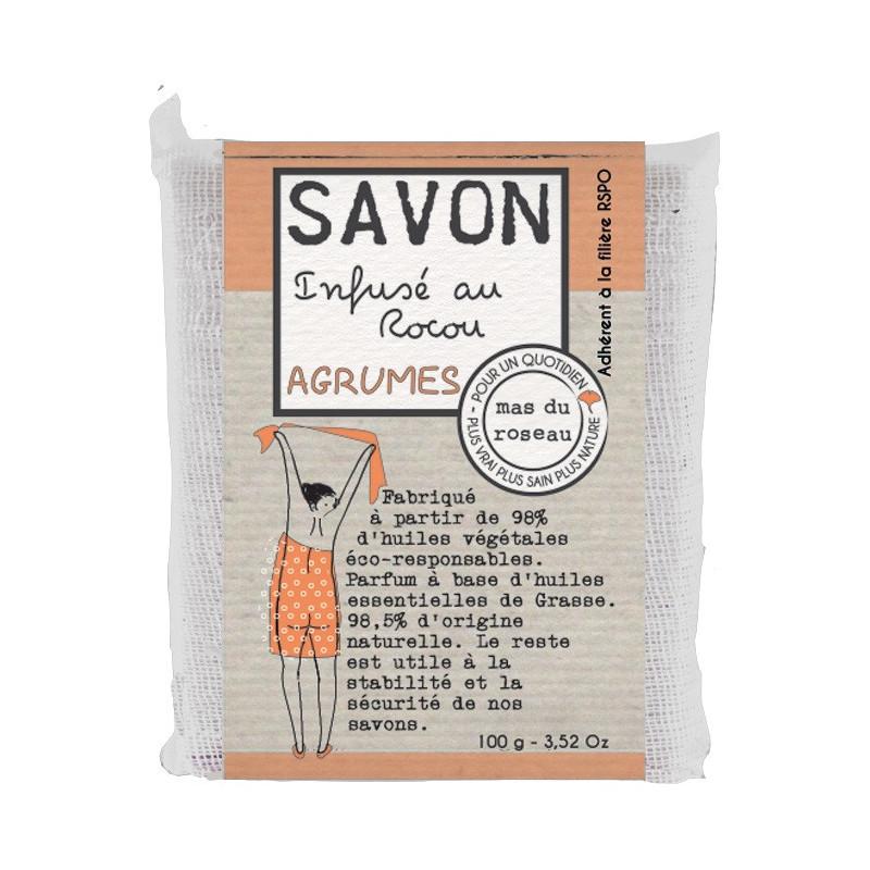 Mas du roseau - Savon végétal parfumé Agrumes, mas du roseau - mas du roseau