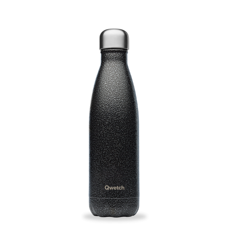 bouteille isotherme roc noir, qwetch 500 ml - qwetch