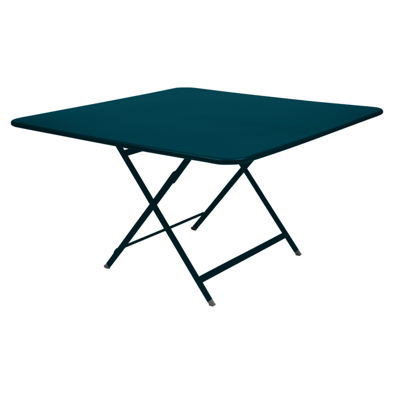 FERMOB - Table Caractère pliante 128x128 cm, Fermob Bleu Acapulco - FERMOB